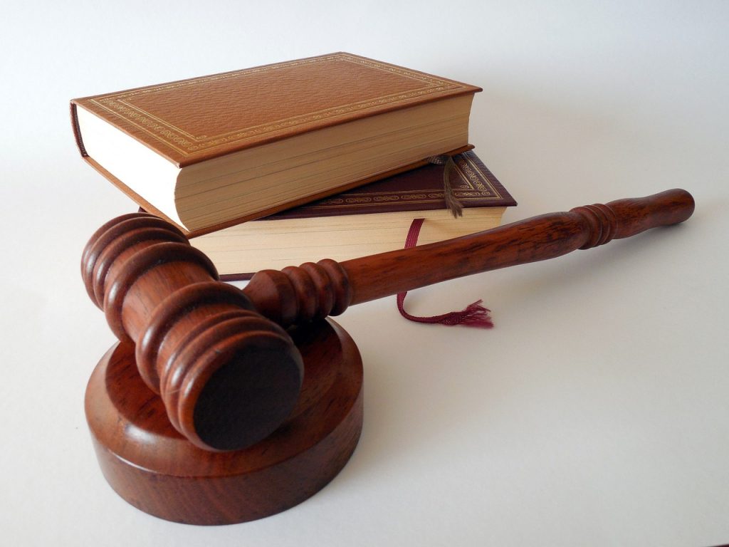Law Book and Hammer
